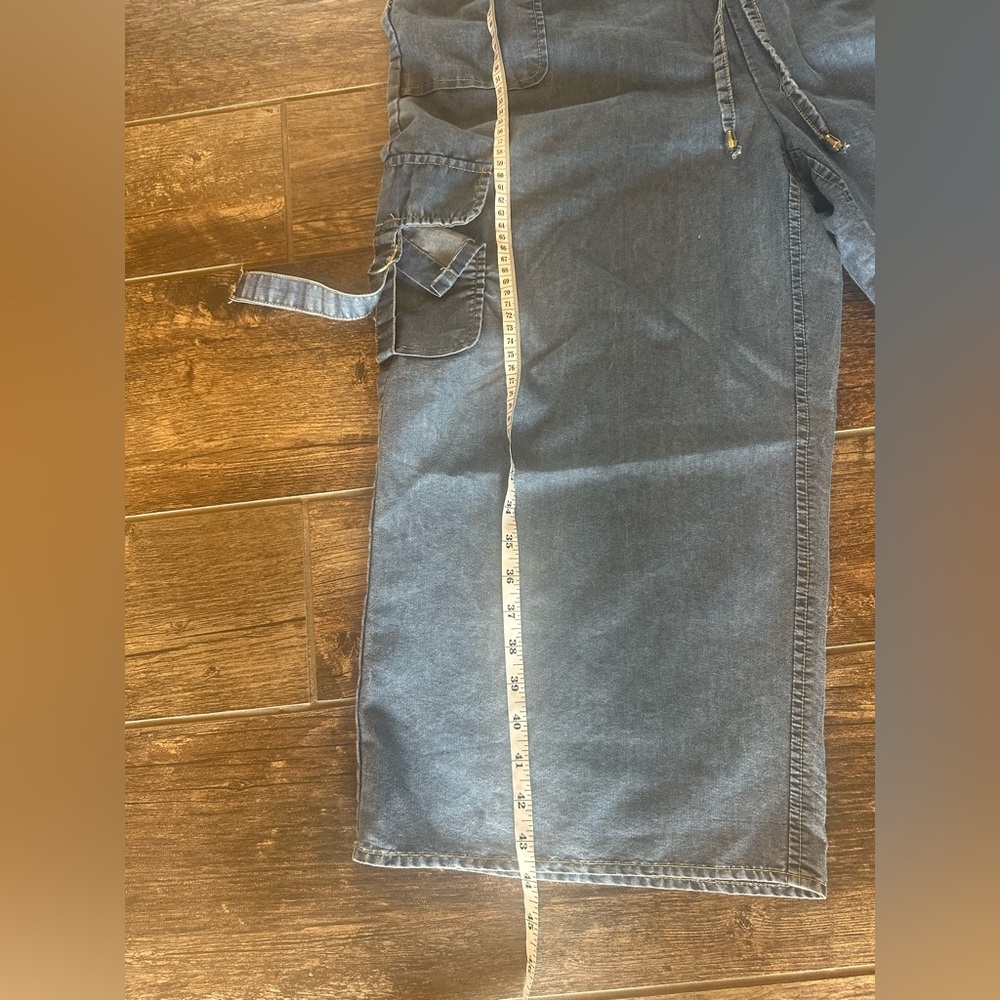 NWT Hint of Blush Stylish Blue Denim Jumpsuit - Picture 4 of 5